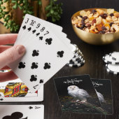 Majestätischer Winterschneeauuler Monogramm-indivi Spielkarten (In Situ)