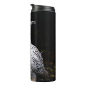 Majestätischer Winterschneeauuler Monogramm-indivi Thermosbecher (Nach rechts gedreht)
