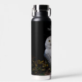 Majestätischer Winterschneeauuler Monogramm-indivi Trinkflasche (Vorne)