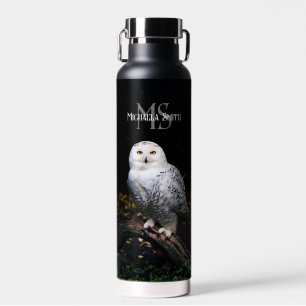 Majestätischer Winterschneeauuler Monogramm-indivi Trinkflasche