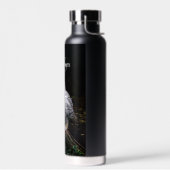 Majestätischer Winterschneeauuler Monogramm-indivi Trinkflasche (Links)