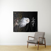 Majestätischer Winterschneeauuler Monogramm-indivi Wandteppich (Beispiel (Horizontal))