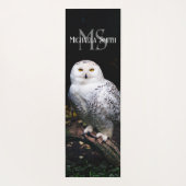 Majestätischer Winterschneeauuler Monogramm-indivi Yogamatte (Rückseite)