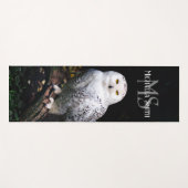 Majestätischer Winterschneeauuler Monogramm-indivi Yogamatte (Vorderseite (Horizontal))