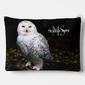 Majestätischer Winterschneeauuler Monogramm-indivi Zubehörtasche (Rückseite)