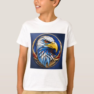 Majestätisches Adlerkopf-Grafik-T-Shirt für Kinder T-Shirt