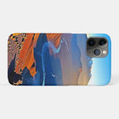 Majestätisches Bergtal-Fluss-Design Case-Mate iPhone Hülle (Rückseite (Horizontal))