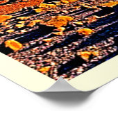 Majestätisches Bergtal-Fluss-Design Poster (Ecke)