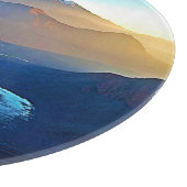 Majestätisches Bergtal-Fluss-Design Schneidebrett (Ecke)