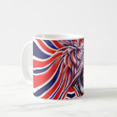 Majestätisches Brüllen Kaffeetasse (Vorderseite Links)