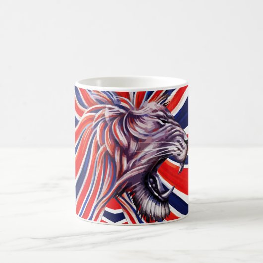 Majestätisches Brüllen Kaffeetasse (Mittel)