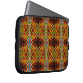 Majestätisches Buntglasfenster-Muster Laptopschutzhülle (Vorne Rechts)