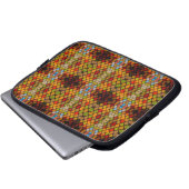 Majestätisches Buntglasfenster-Muster Laptopschutzhülle (Vorne Knopf)