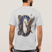 Majestätisches D mit Flügeln T-Shirt (Rückseite)