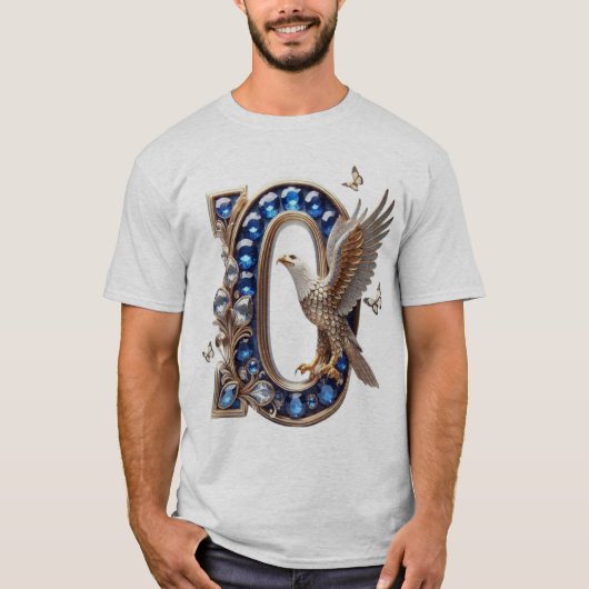 Majestätisches D mit Flügeln T-Shirt (Vorderseite)