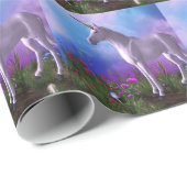 Majestätisches Einhorn Geschenkpapier (Rolleneckpunkt)