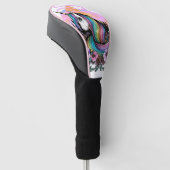 Majestätisches Einhorn  Golf Headcover (angewinkelt)