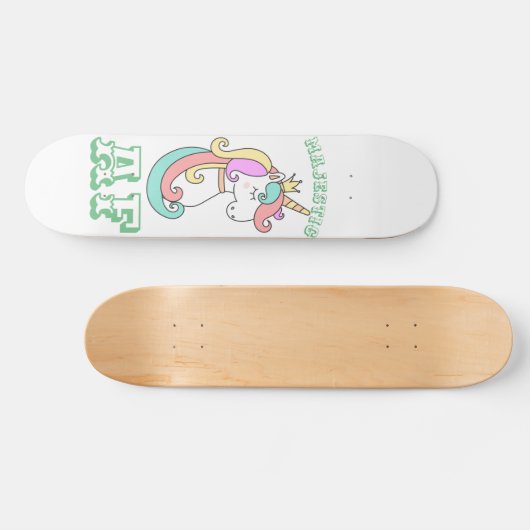 Majestätisches Einhorn-Skateboard, majestätischer Skateboard (Horizontal)