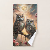 Majestätisches Eulendesign Badhandtuch Set (Handtuch)