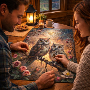 Majestätisches Eulendesign Puzzle