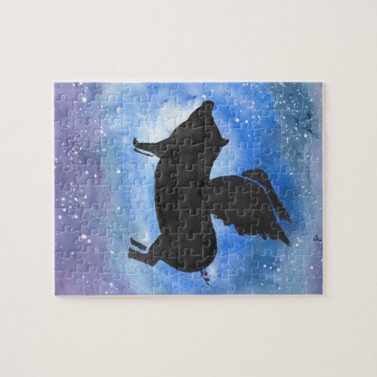 Majestätisches Fliegen-Schwein Puzzle (Horizontal)