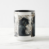 Majestätisches friesisches Pferd durch Bihrle Tasse (Zentrum)