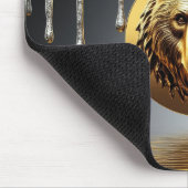 Majestätisches Goldbär-Wildtiersymbol 🐻 Mousepad (Ecke)
