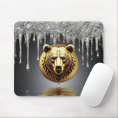 Majestätisches Goldbär-Wildtiersymbol 🐻 Mousepad (Mit Mouse)