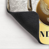 Majestätisches Golden Eagle Metalldesign 🦅 Mousepad (Ecke)