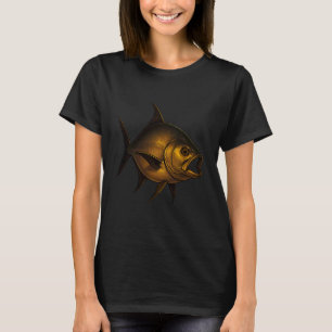 Majestätisches Goldfisch-Illustrationsdesign T-Shirt