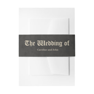 Majestätisches Herz, gotische Romantik Einladungsbanderole