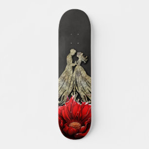 Majestätisches Herz, gotische Romantik Skateboard