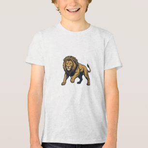 Majestätisches Löwen-Grafik-T-Shirt Tri-Blend Shirt