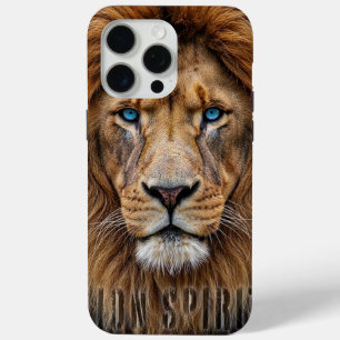 Majestätisches Löwengesicht mit blauen Augen Wil Case-Mate iPhone Hülle