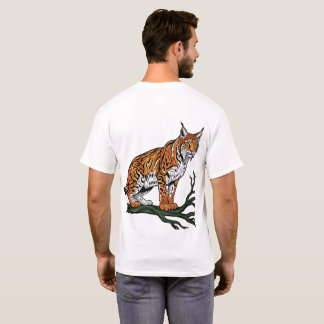 Majestätisches Luchs auf Ast T-Shirt