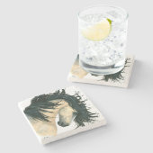 Majestätisches Pferd durch Bihrle Steinuntersetzer (Seitenansicht)