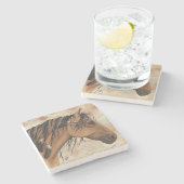 Majestätisches Pferd durch Bihrle Steinuntersetzer (Seitenansicht)