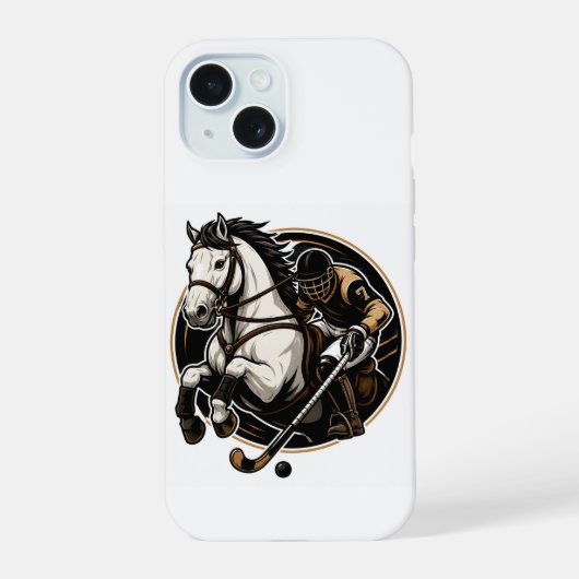 Majestätisches Pferd Kunst iPhone 15 Hülle - Reits (Rückseite)
