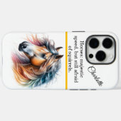 Majestätisches Pferd mit farbenprächtiger Mane. Ge Case-Mate iPhone Hülle (Rückseite (Horizontal))