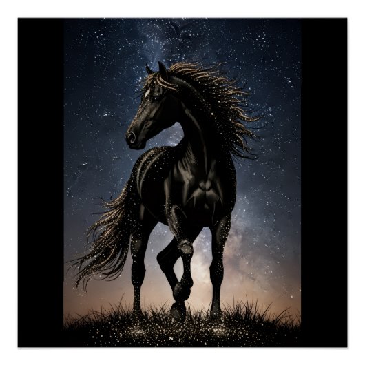 Majestätisches Pferd Poster (Vorderseite)