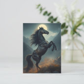 majestätisches Pferd Postkarte (Stehend Vorderseite)