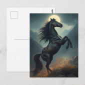 majestätisches Pferd Postkarte (Vorne/Hinten)