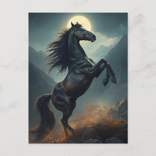 majestätisches Pferd Postkarte (Vorderseite)