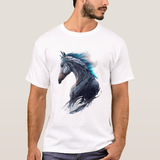 Majestätisches Pferd T-Shirt (Vorderseite)