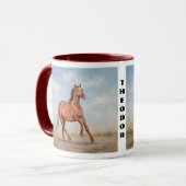 Majestätisches Pferde-Combo Tasse (Vorderseite Links)