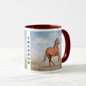 Majestätisches Pferde-Combo Tasse (VorderseiteRechts)