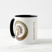 "Majestätisches Pferdewappen" Tasse (Vorderseite Links)