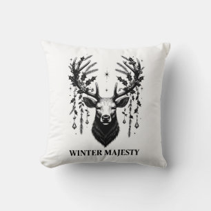 Majestätisches-Rentier-T-Shirt Kissen