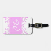 Majestätisches Rosa Gepäckanhänger (Vorderseite horizontal)