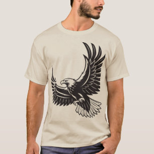 Majestätisches T-Shirt mit Grafik eines Adler im F